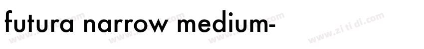 futura narrow medium字体转换